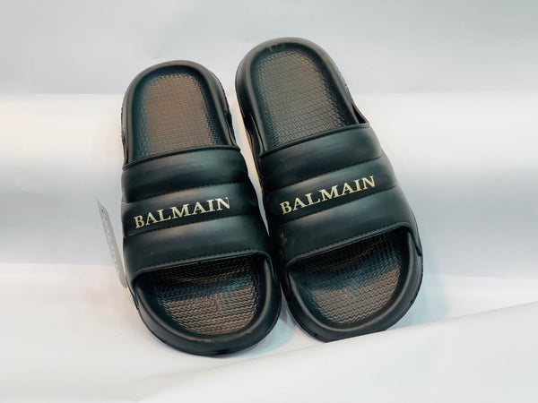 Balmain Men’s Soft Sliders - Black